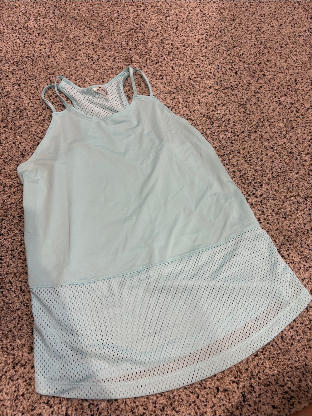 Under Armour Light Aqua Mesh Hem Tank Top